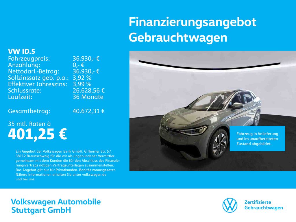 Volkswagen ID.5 Pro Navi Kamera Pano Stdhzg ACC LED HUD