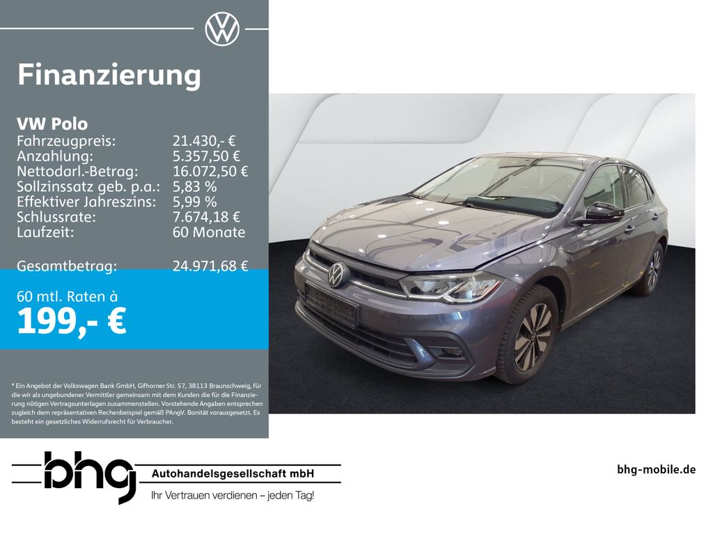 Polo 1.0 l TSI OPF DSG GOAL AHK ACCTravelAssist