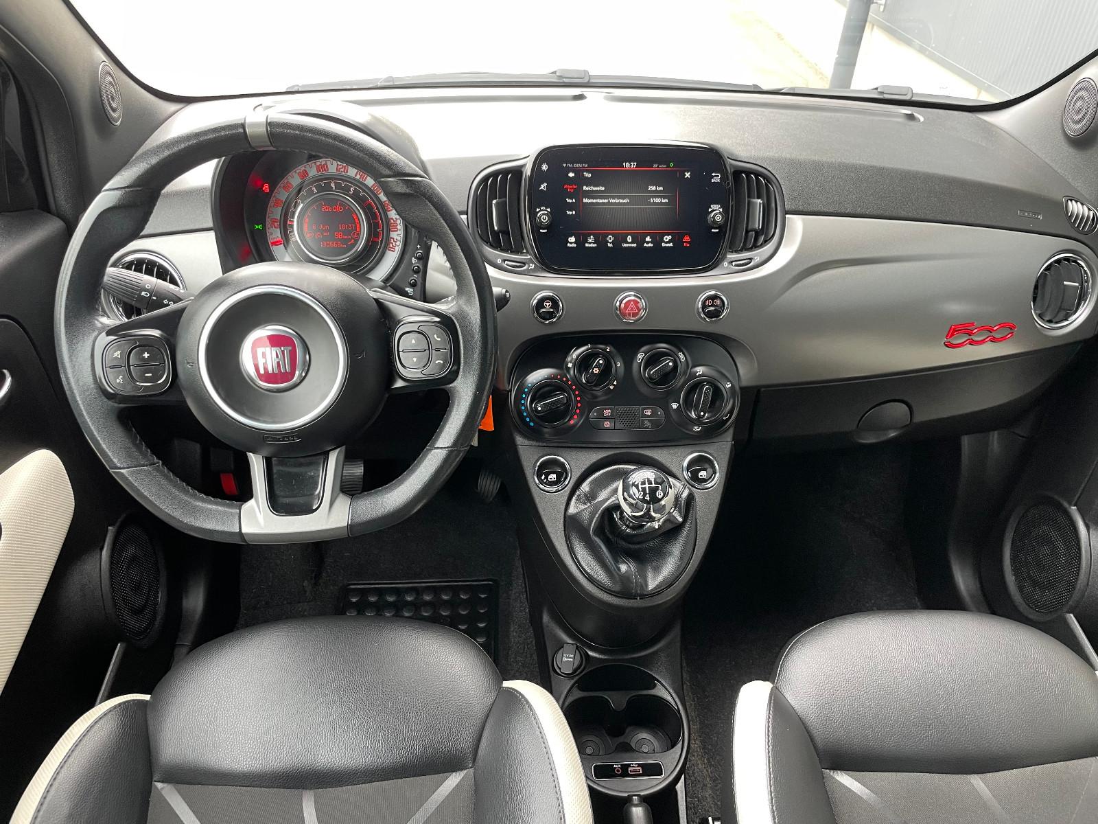 Fiat 500 S 1.2 Euro-6, Leder,Klima,Navi-CarPlay