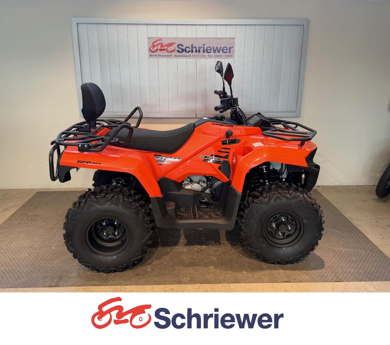 QJ Motor SFA 300 Schwarz Orange