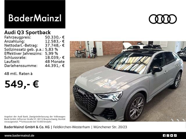 Audi Q3 Sportback 40 TDI quattro S line AHK Pano 360°