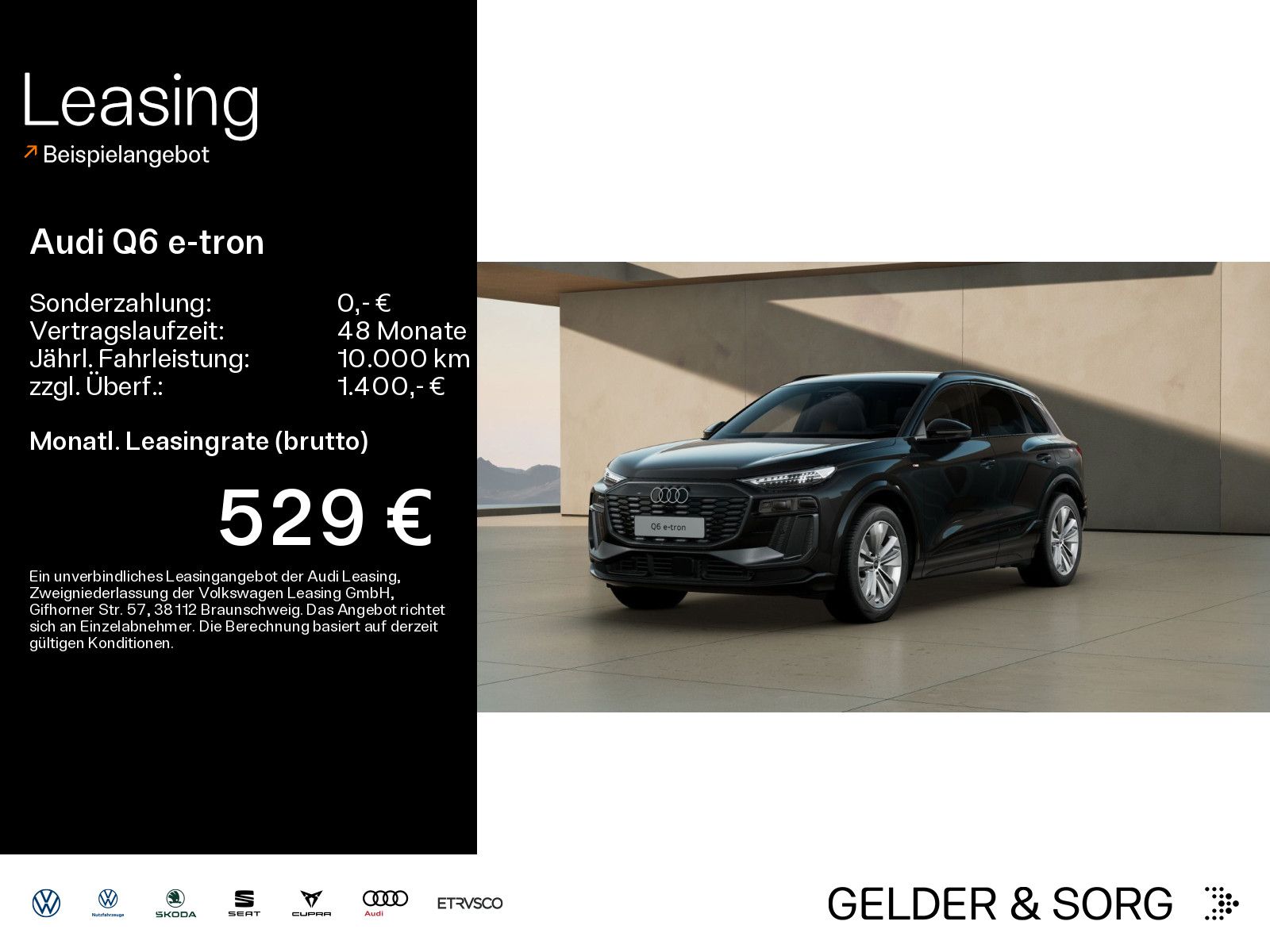 Audi Q6 e-tron performance 225 kW S line business