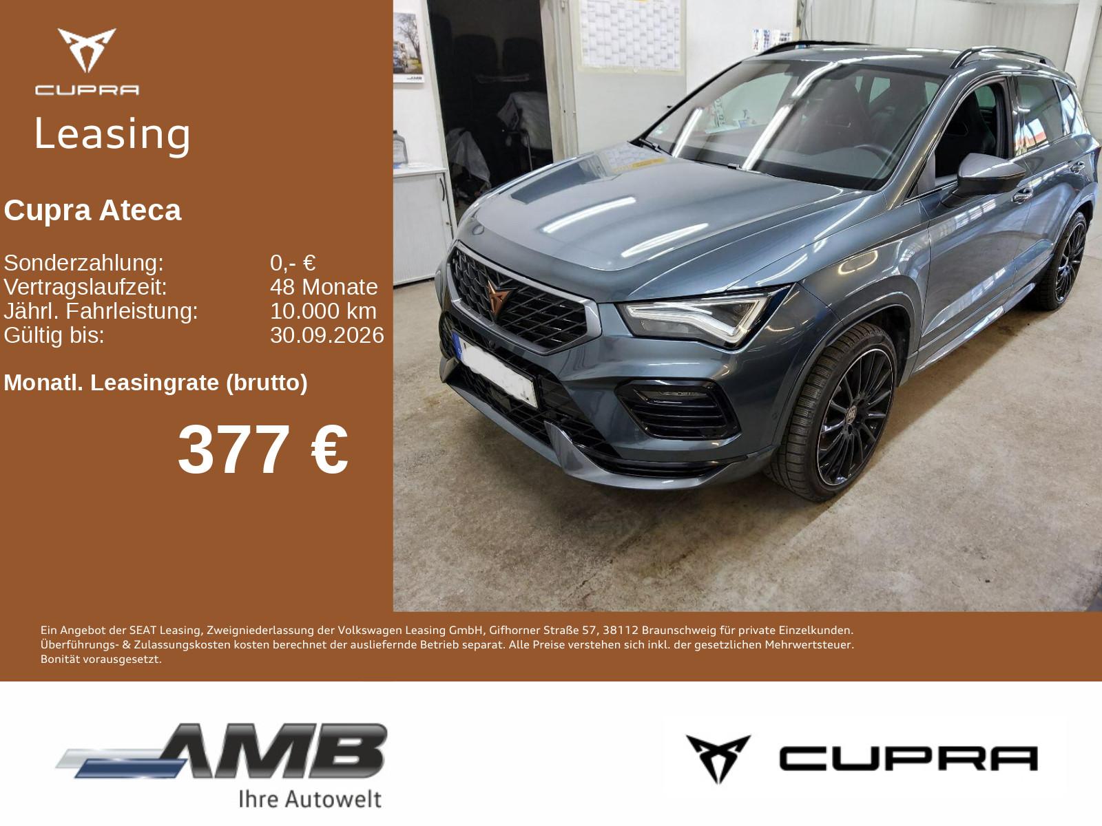 Cupra Ateca Edition VZ 4Drive AHK/Akrapovic-Abgas/Pano