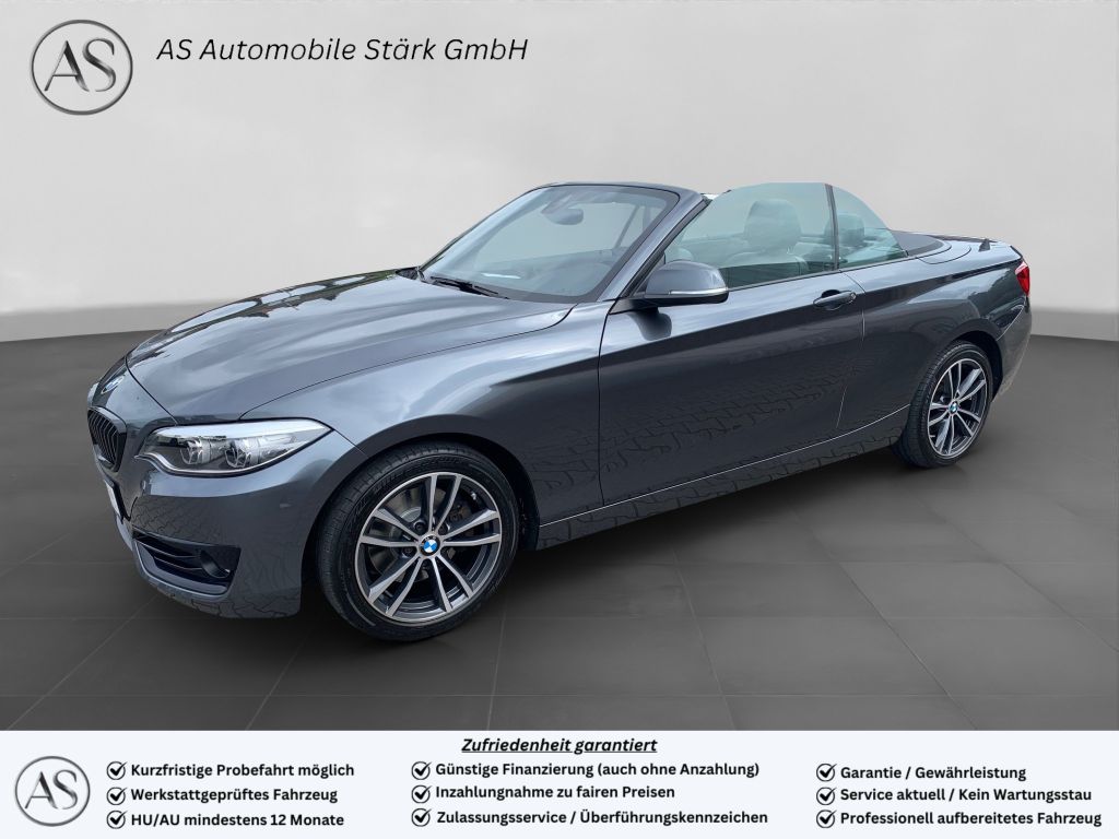 BMW 220d Cabrio Sport Line+Adaptive LED+Navi+Leder