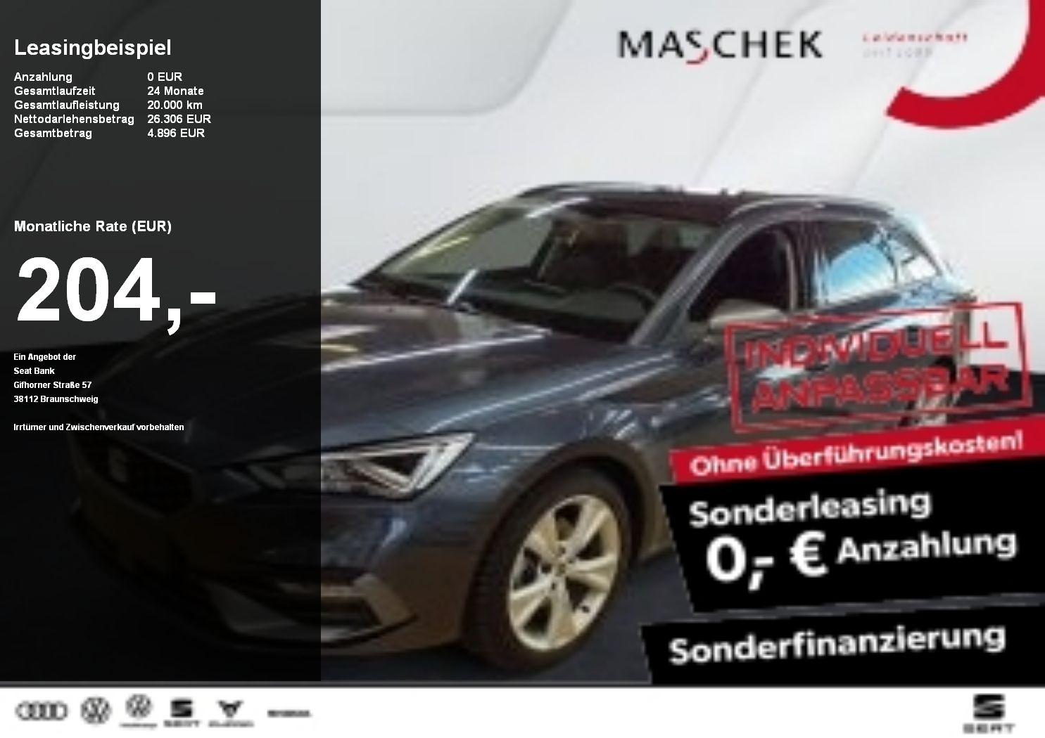 Seat Leon ST FR 1.5 eTSI DSG Matrix Navi ACC RearView