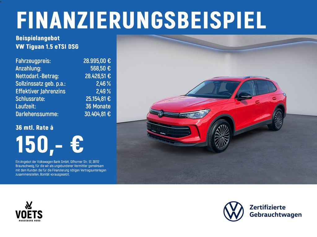 Tiguan  1.5 eTSI   DSG Goal LED+NAVI+AHK+ACC+PDC