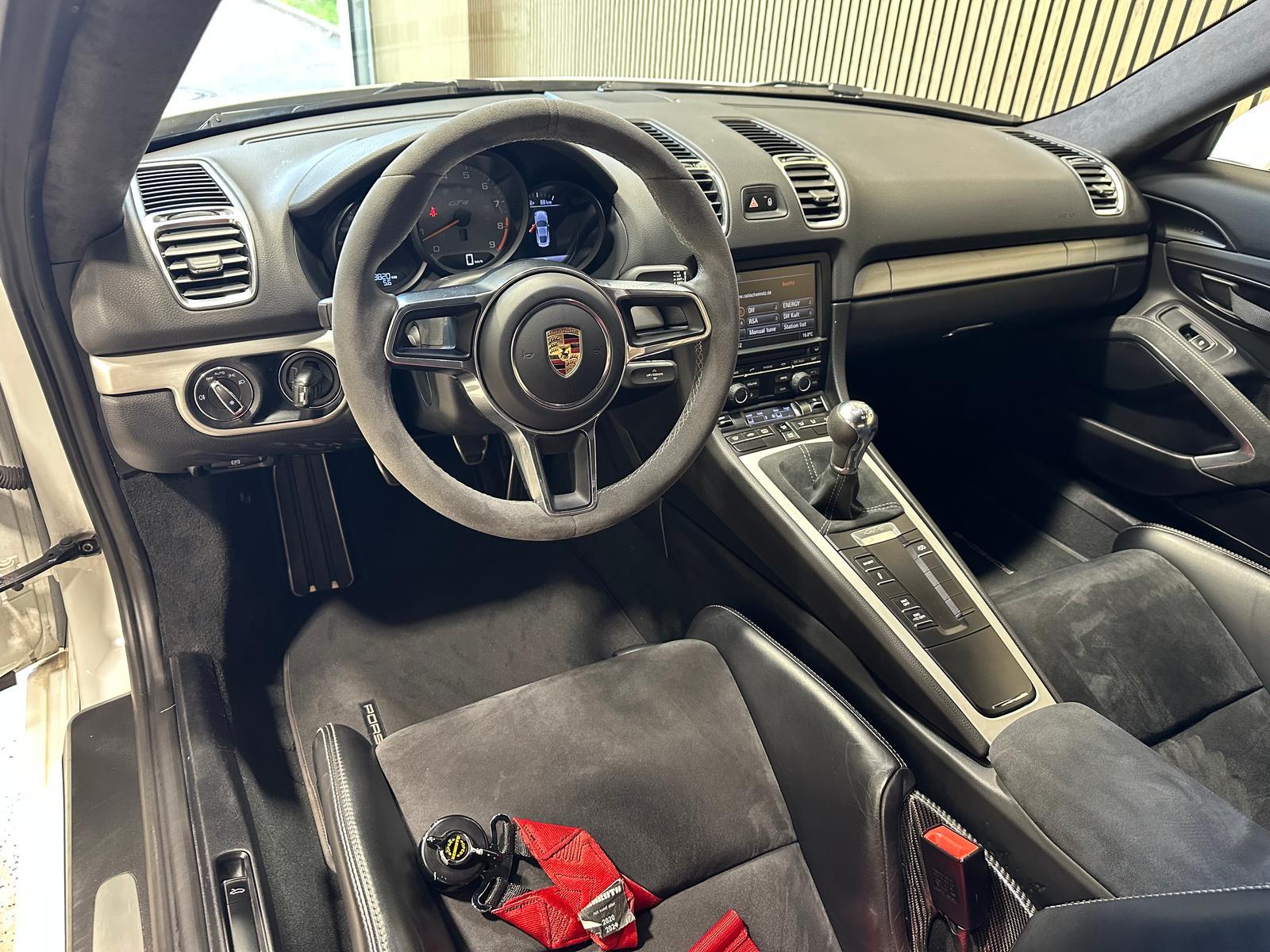 PORSCHE CAYMAN 3.8 GT4 CLUBSPORT  | 385 ch | BVM | ÉCHAPPEMENT SPORT | SIEGE BAQUET