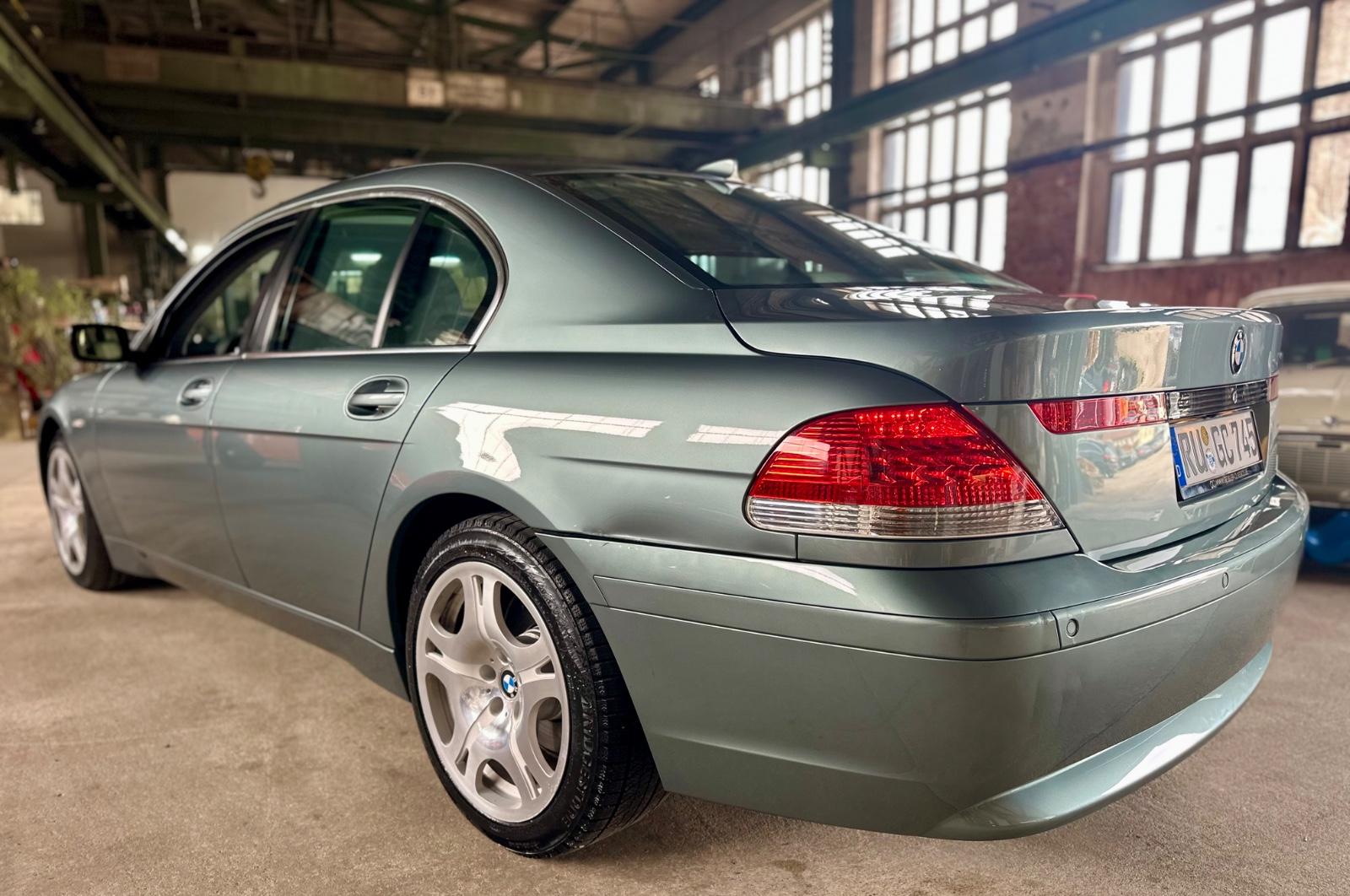 BMW 745i E65 V8 Prins LPG schiefergrün Top Zustand!