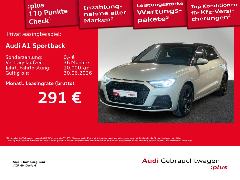 Audi A1 Sportback 25 TFSI advanced S tronic LED/LM17