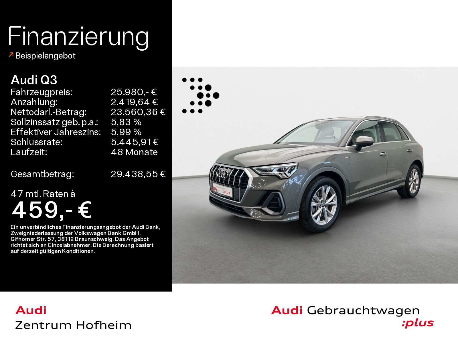 Audi Q3 40 TFSI qu S line S tro