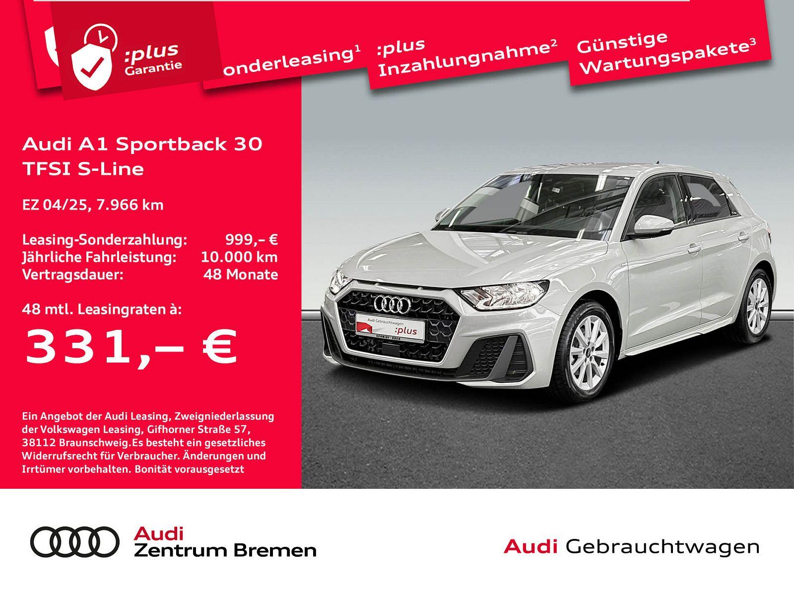 Audi A1 SPORTBACK 30 TFSI S-LINE SHZ PDC Lane Assist