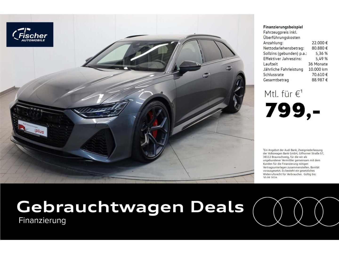 AUDI RS6 Avant TFSI quattro performance LED/VCP/Pano