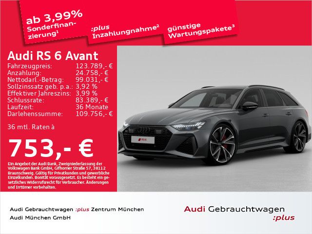 Audi RS6 Avant tiptr. Pano/Dynamik/SportAGA/ACC/StdKl