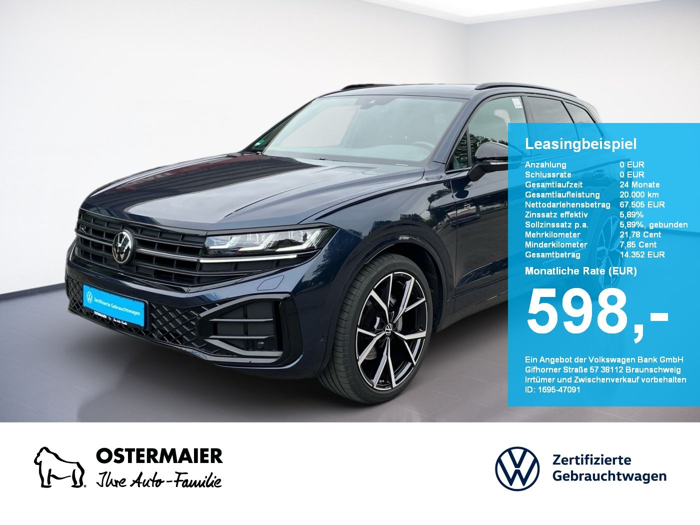 Volkswagen Touareg R-LINE BLACK 3.0TDI 231PS NP.106T 22 .AH