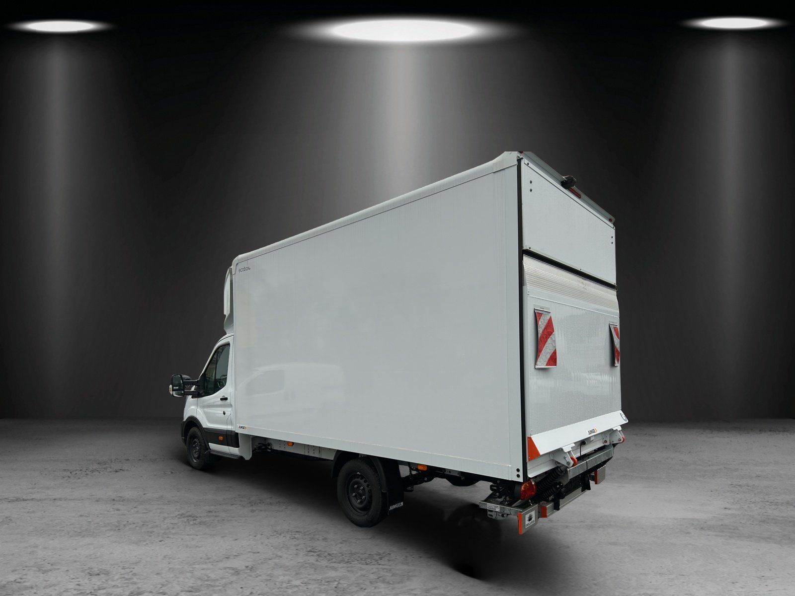 Fahrzeugabbildung Ford Transit L4 Einzelkabine Koffer GJR Ladebordwand