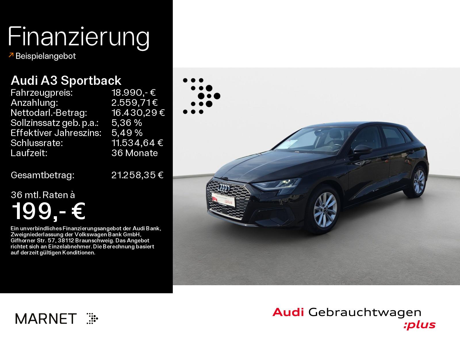 Audi A3 Sportback 30 TDI*AHK*Alu*PDC*Pano*Audi Connec