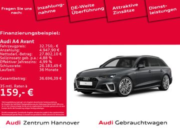 Audi Leasingangebot: Audi A4 Avant S line 40 TFSI virtual DAB B&O