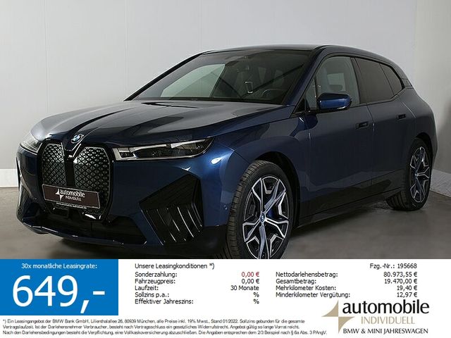 BMW iX xDr.50 Sportpaket Laser AHK Panorama H&K ACC