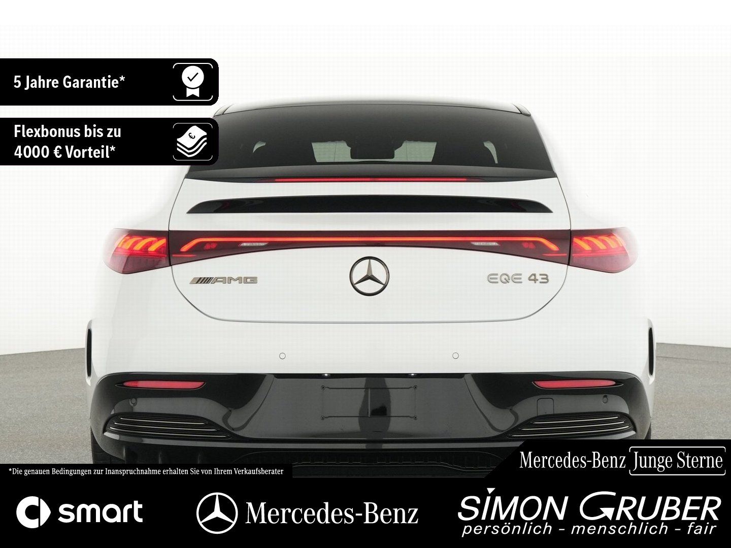 Fahrzeugabbildung Mercedes-Benz EQE 43 4M AMG NightII Carbon Airmatic HUD Hyper