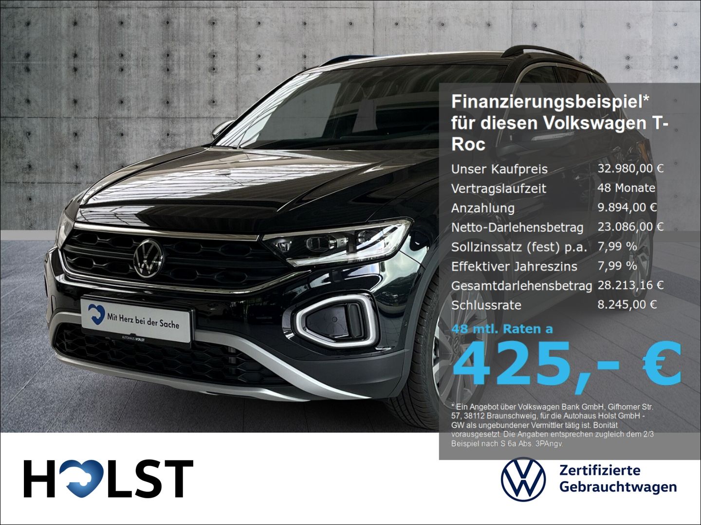 Volkswagen T-Roc GOAL 2.0TDI SCR 150 PS 7-Gang-DSG