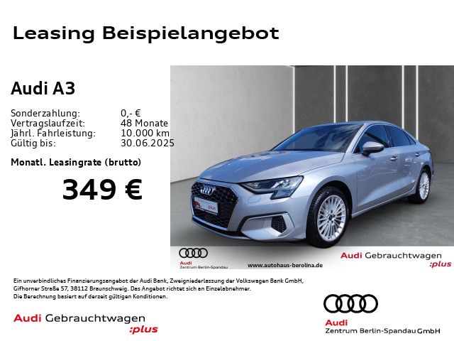 AUDI A3 Lim. 35 TFSI Adv. S tronic *GRA*PDC+*SHZ*