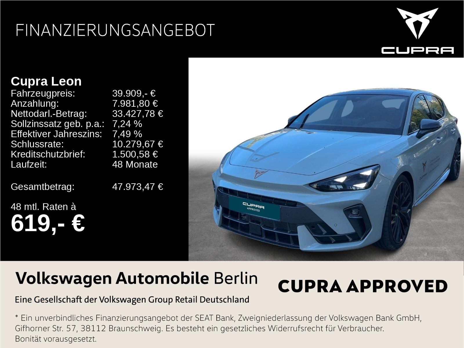 Cupra Leon 2.0 TSI DSG VZ Pano Navi Matrix SHZ ACC PDC