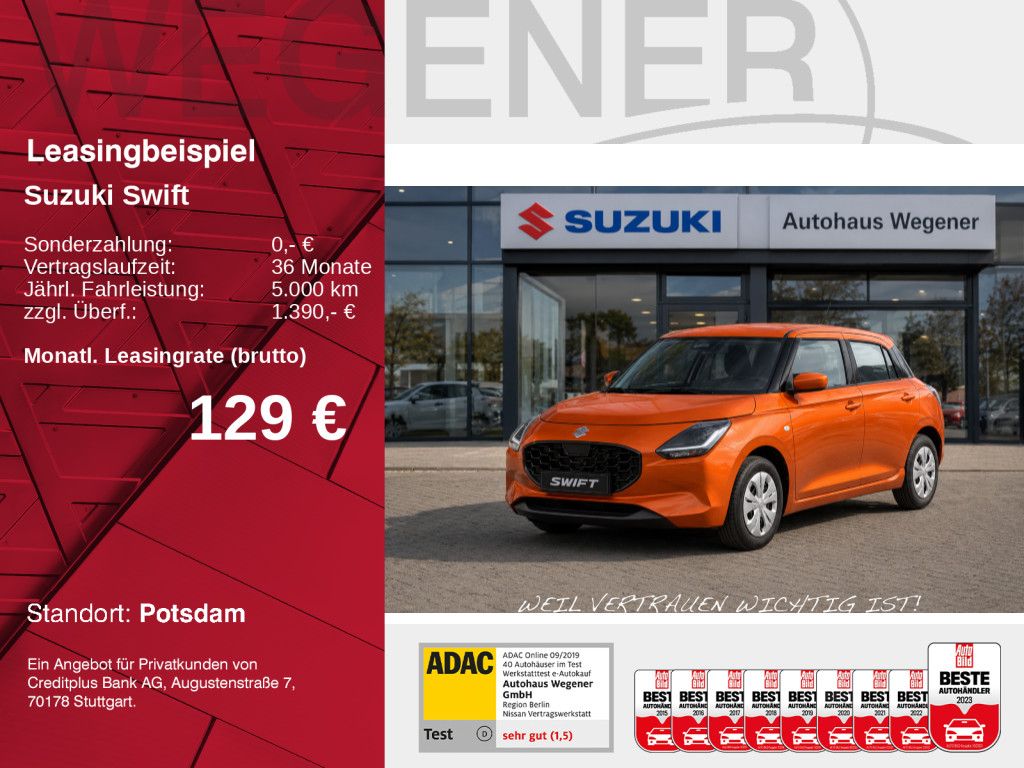 Suzuki Swift Club Hybrid - LED NAVI - sofort verfügbar