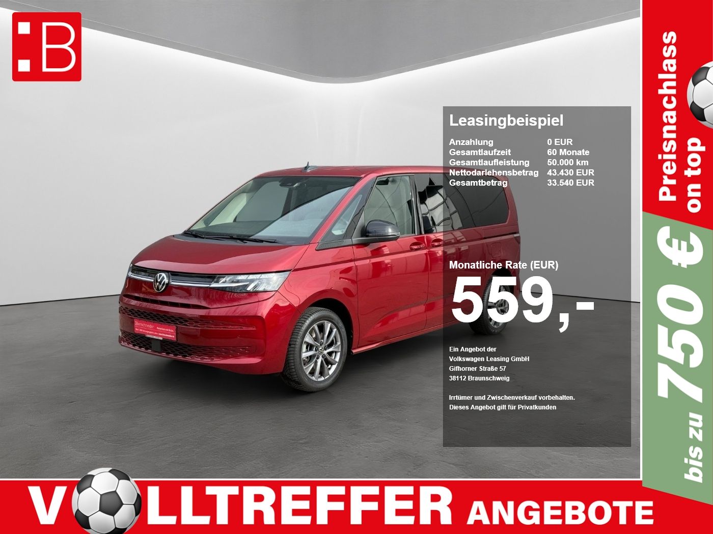 Volkswagen T7 Multivan KÜ 2.0 TSI DSG Life 7-S. LED NAVI AH
