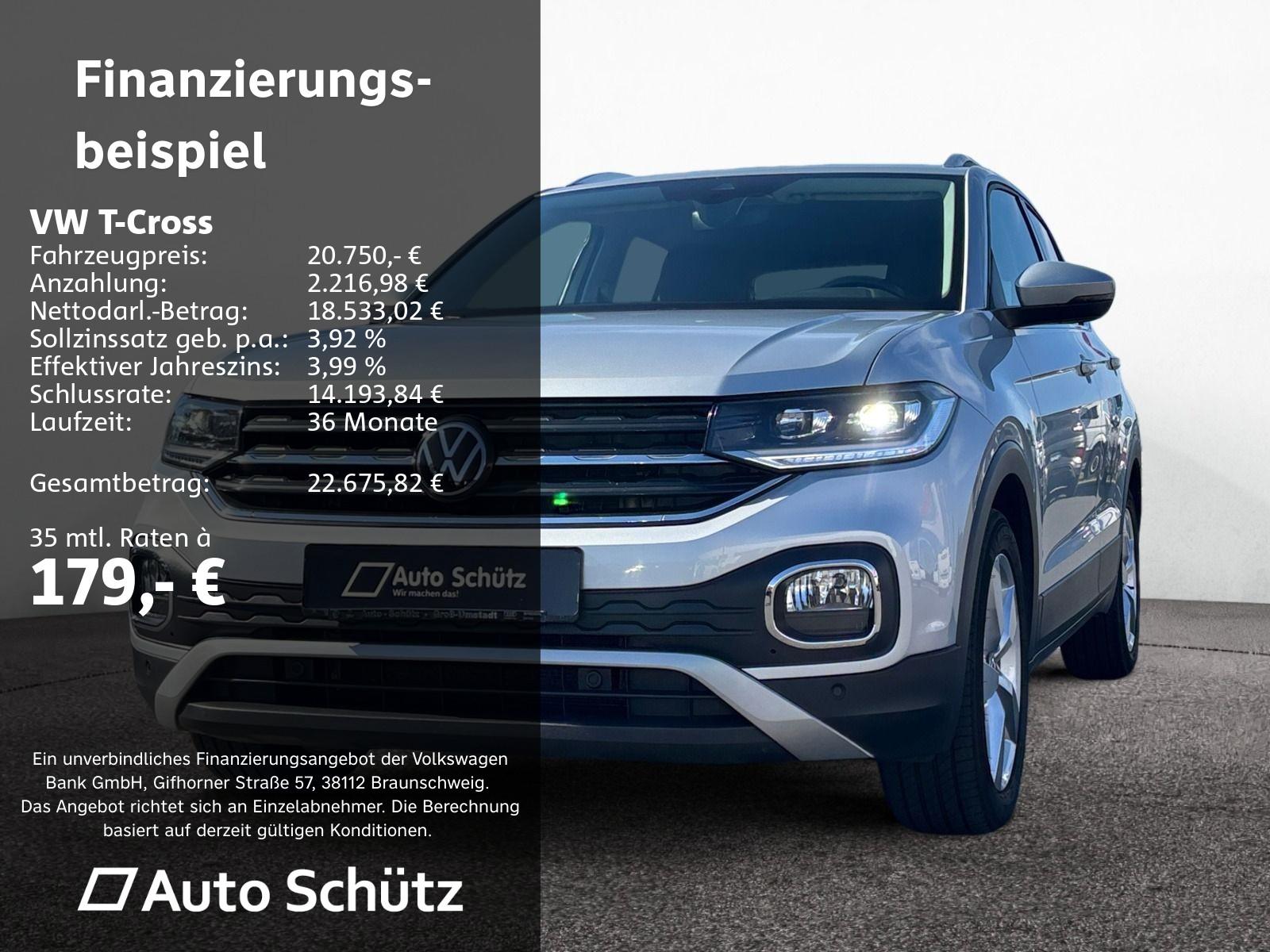 Volkswagen T-Cross 1.5 TSI Style+DSG+NAVI+ACC+LED+PDC