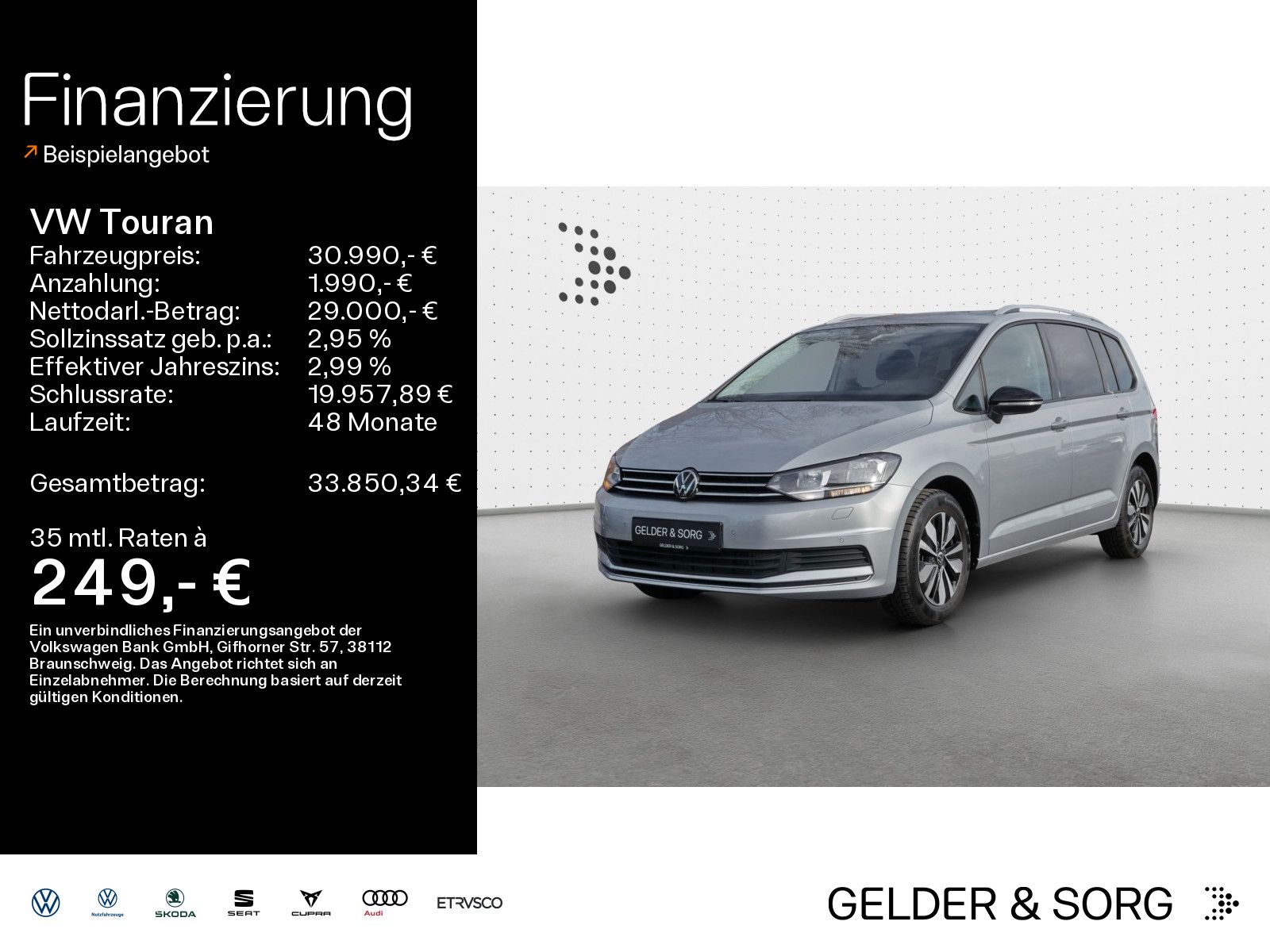 Volkswagen Touran Comfortline 1.5 TSI 7Sitzer*Navi*RFK*ACC