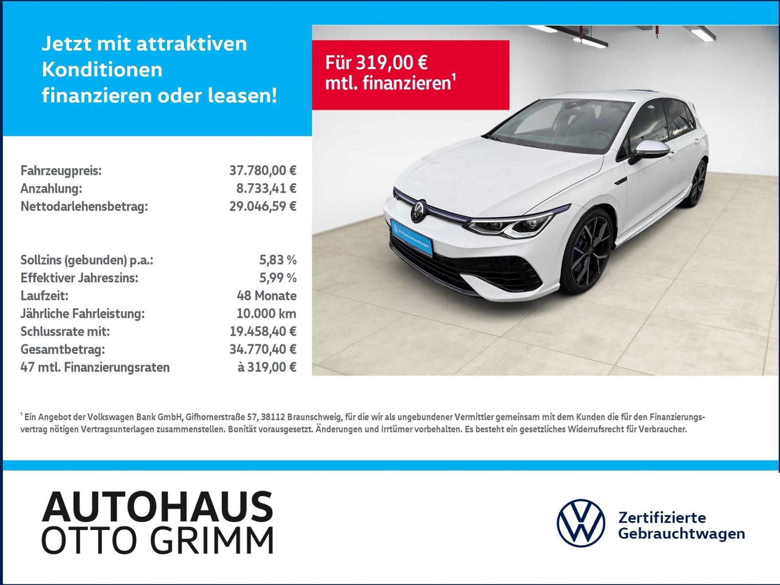 Volkswagen Golf VIII 2.0 TSI R Performance 4M LED Navi foto 1