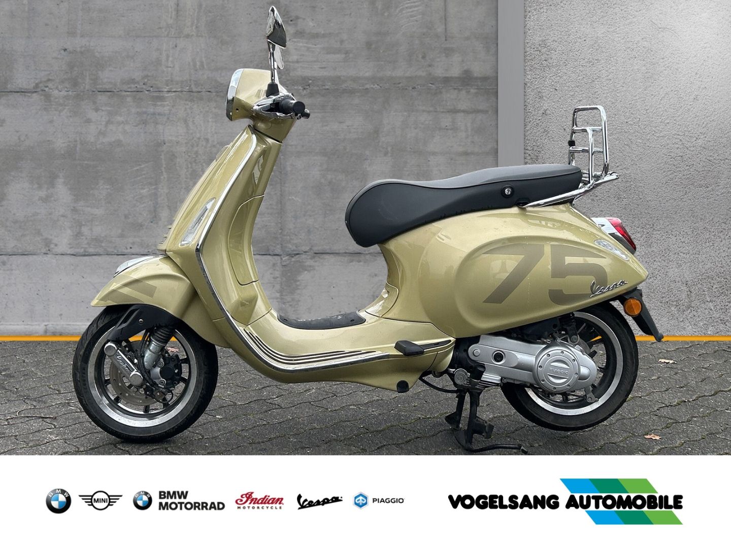Fahrzeugabbildung Vespa Primavera 50 Sondermodell 75 Jahre, Champagner G