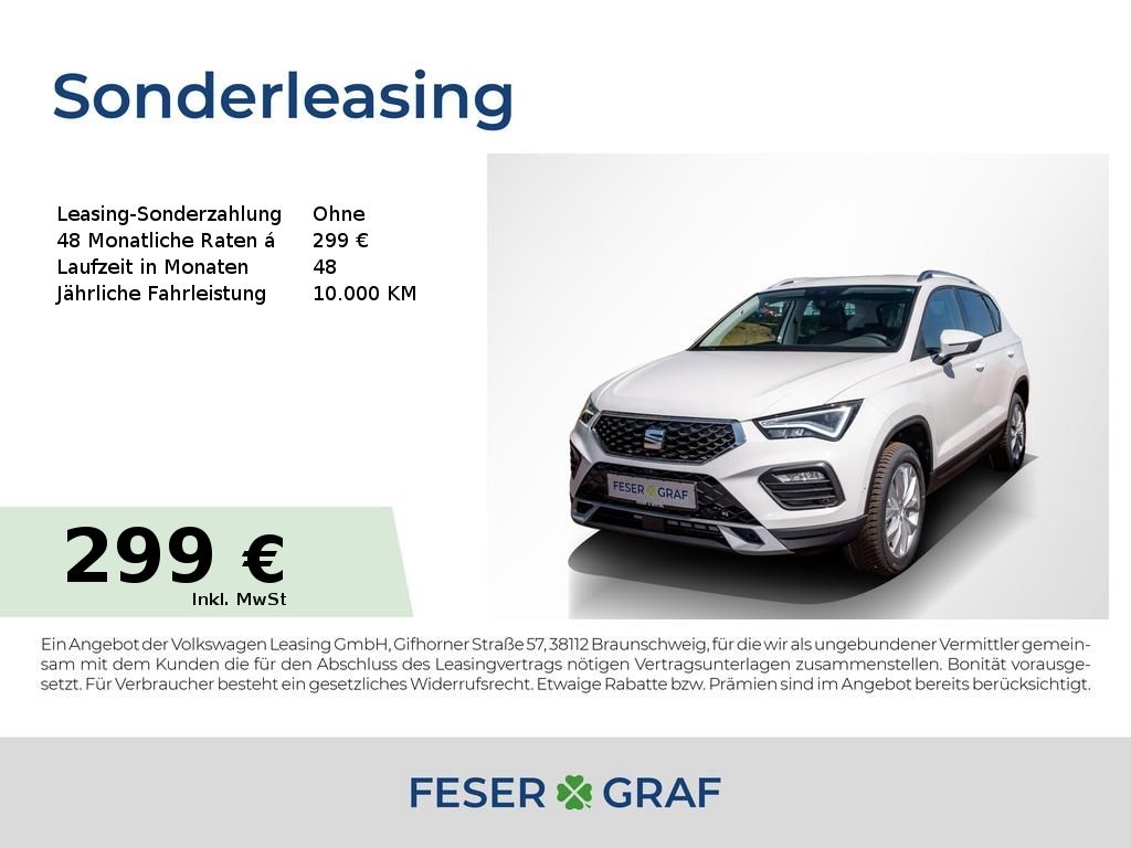 Seat Ateca 2.0 TDI DSG Road Edition LED/Navi/AHK/360°