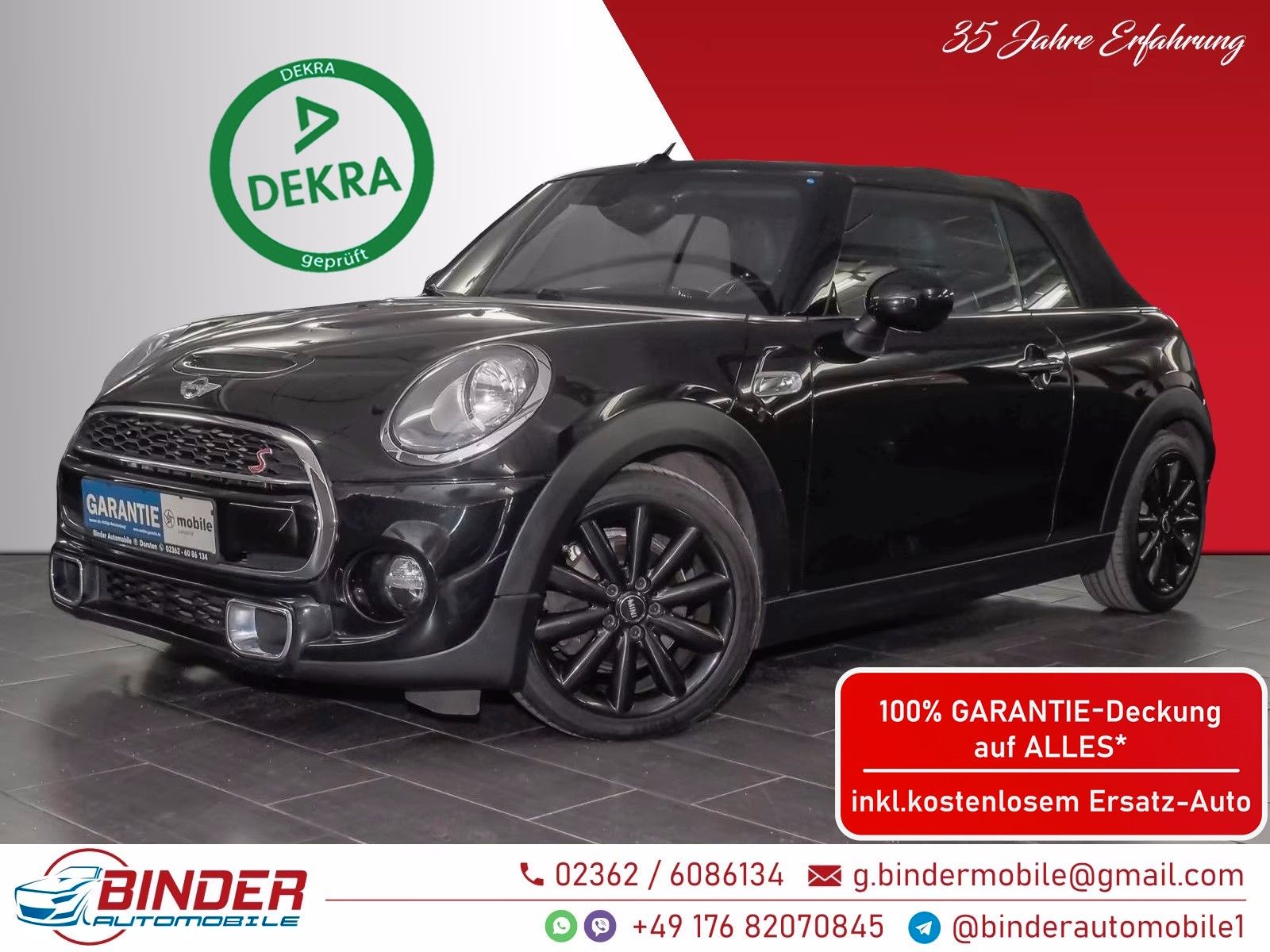 MINI Cabrio Cooper S*GARANTIE*VIDEO AUF ANFRAGE*TOP*