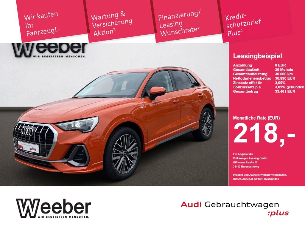 Audi Q3 S line *KAMERA*AHK*NAVI*LED*19LM*KESSY*5J GAR