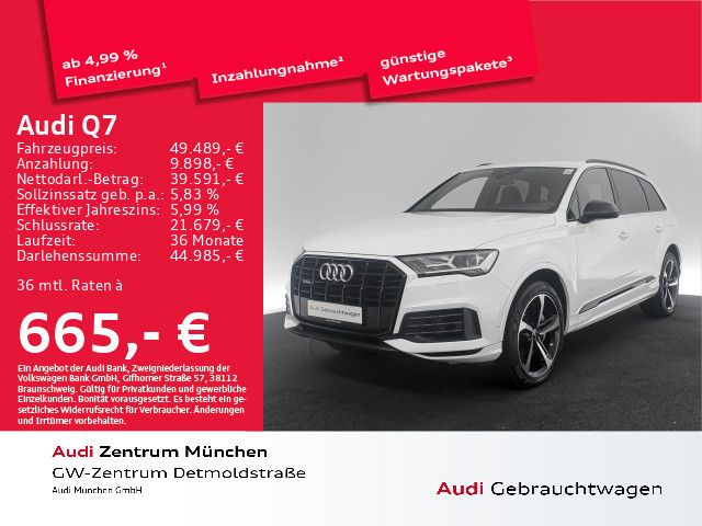 Audi Q7 55 TFSI e qu. tiptr. S line Virtual/HuD/Navi+