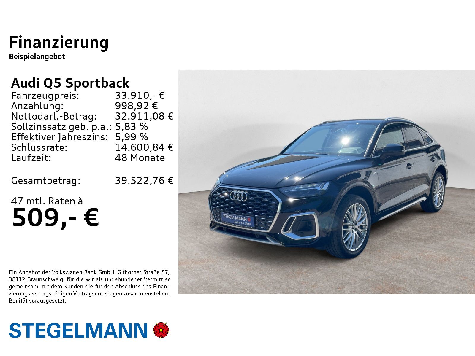 Audi Q5 Sportback 50 TFSIe qu. S-tronic S-Line *AHK*M imagem 2