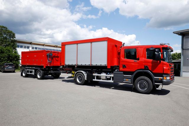 Scania FEUERWEHR mit ANH und ABROLL - P320 4x4 - NEUWER