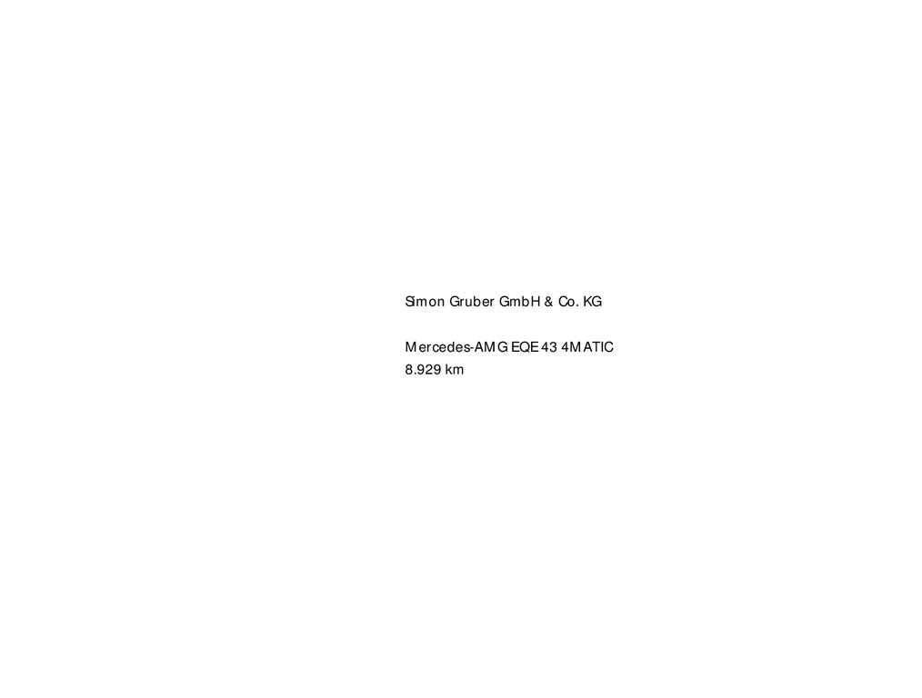 Fahrzeugabbildung Mercedes-Benz EQE 43 4M AMG Hyper Pano HUD Massage Md2025