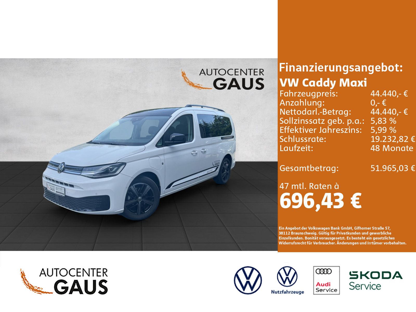 Caddy Maxi eHybrid 1.5 TSI DSG AHK*Pano*ACC