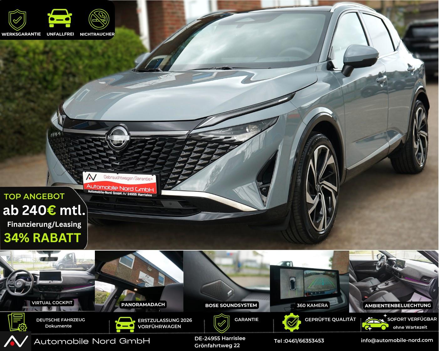 Nissan Qashqai Tekna+ Plus *Pano*Head Up*360 Kamera