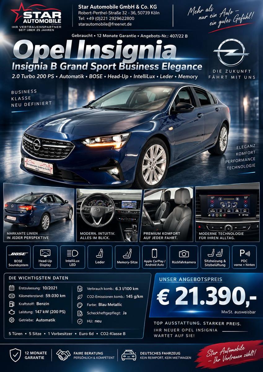 Opel Insignia B Grand Sport 147KW Business Elegance, миниатюра 2