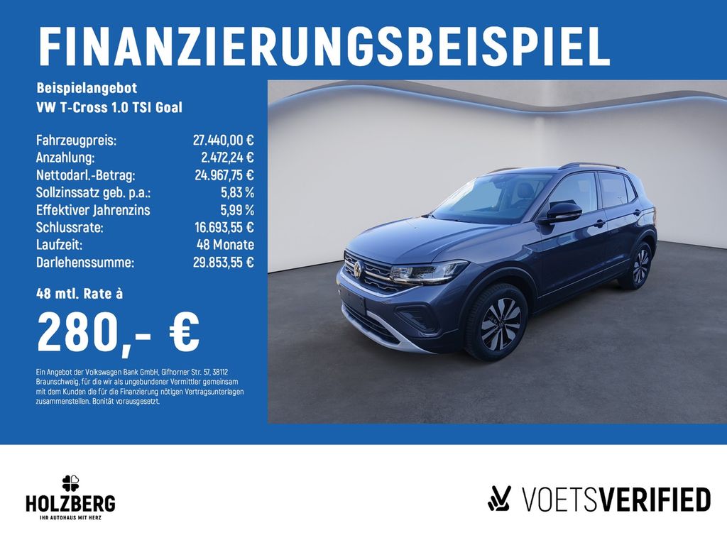 T-Cross 1.0 TSI Goal AHK+APP+ACC+SHZ+GJR