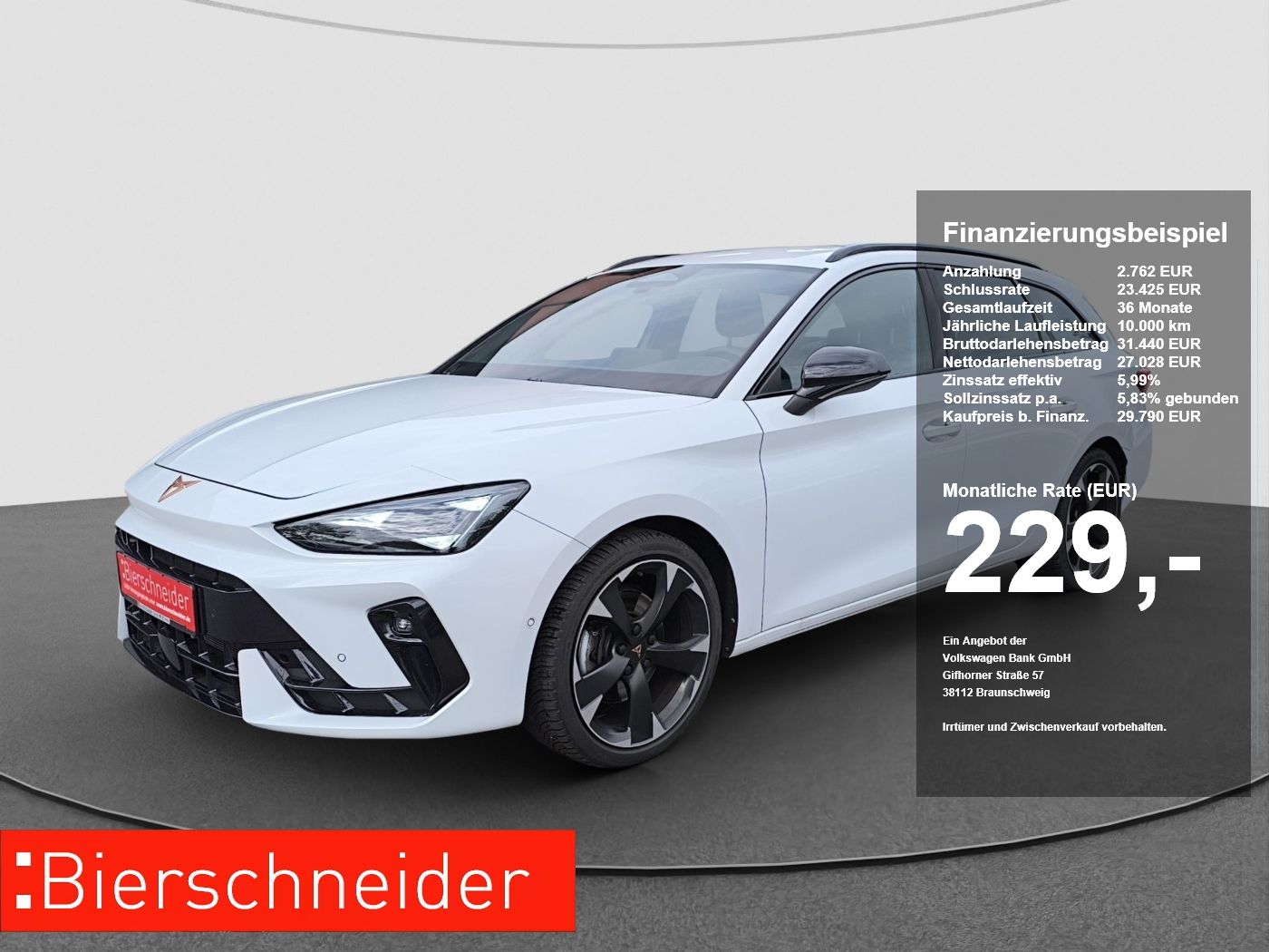 Cupra Leon SP 2.0 TDI DSG 5-J-G NAVI ACC AHK 18LM RFK