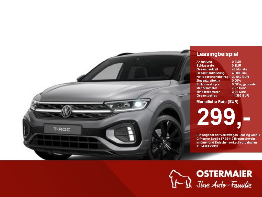 Volkswagen T-Roc R-Line 1.5TSI 150PS DSG 4J-GARANTIE,AHK,IQ