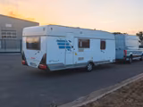 HYMER / ERIBA / HYMERCAR Nova 560 A TÜV neu, Gasprüfung neu, 100kmh  - HYMER / ERIBA Etagenbett Wohnwagen