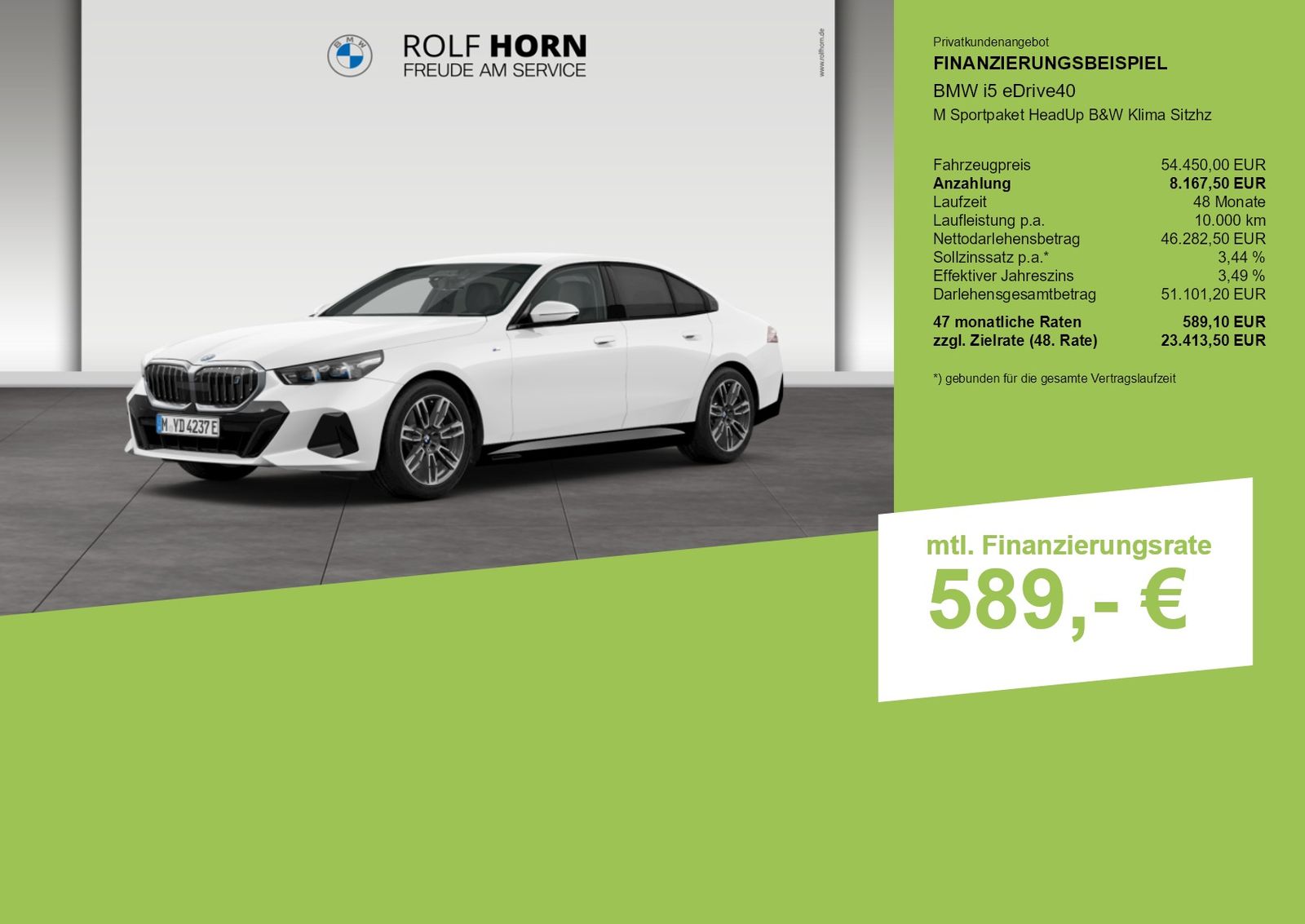 BMW i5 eDrive40 M Sportpaket HeadUp B&W Klima Sitzhz foto 3