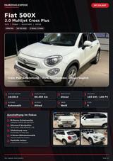 Fiat 500X 2.0 Multijet Cross+ Automatik StzHzg PDC - Fiat 500X mit Diesel-Antrieb: Automatik