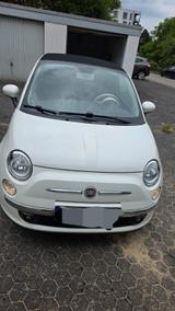 Fiat 500C 0.9 TwinAir weiß mit schwarzem Verdeck - Fiat: 500 Weis