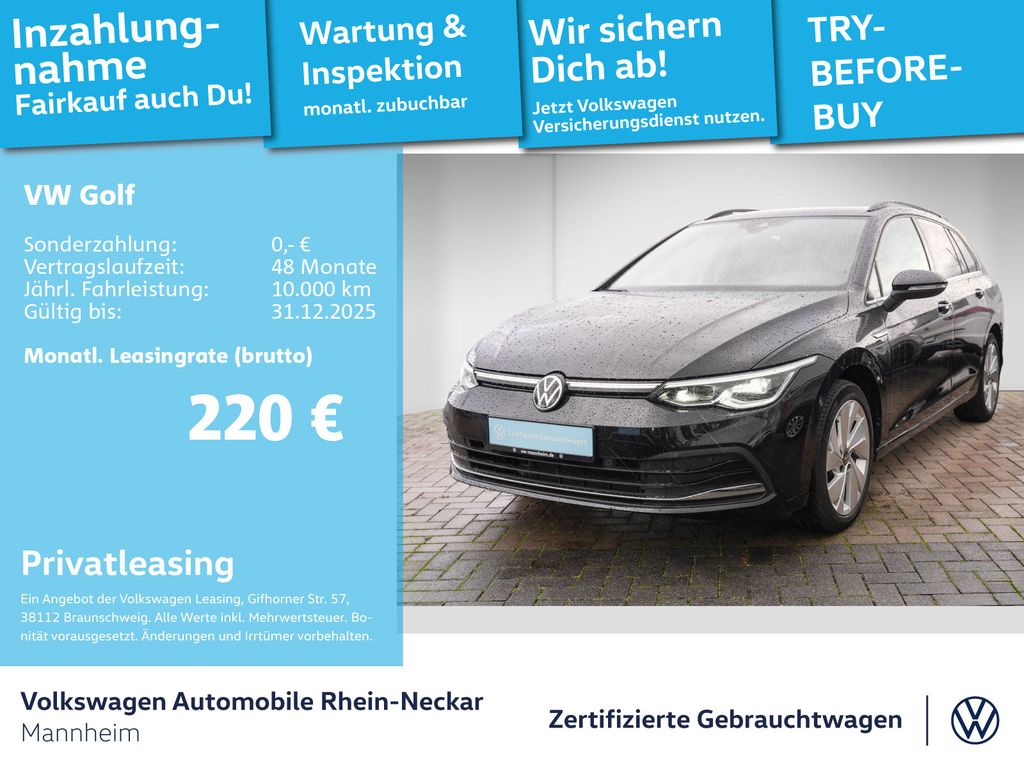 Golf VIII 1.5 eTSI DSG Style Navi, Kamera, LED p
